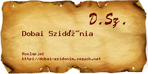 Dobai Szidónia névjegykártya